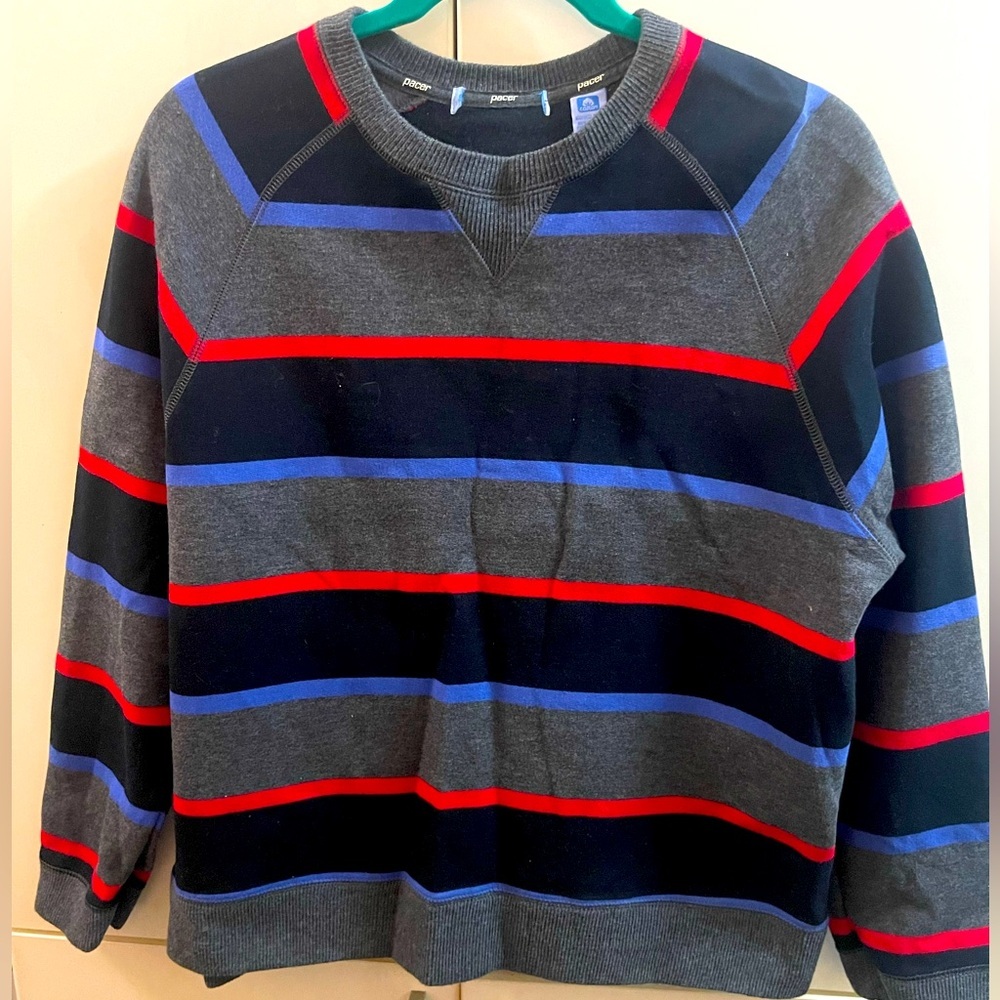 Pacer Big Kids Boys Sweater Size M striped
